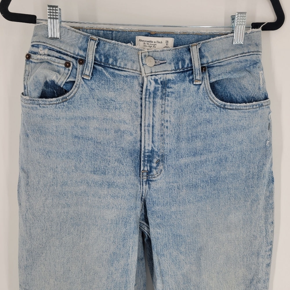 Abercrombie & Fitch Jeans‎ Size 28 Ultra Hight Rise The 90s Straight - Picture 4 of 6